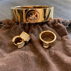 Michael Kors gold jewelry set